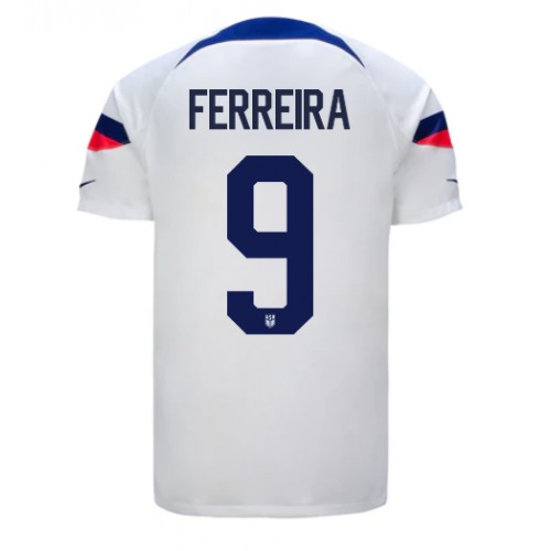 Fotballdrakt Herre forente stater Jesus Ferreira #9 Hjemmedrakt VM 2022 Kortermet